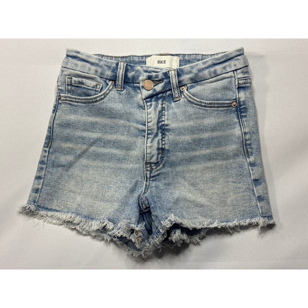 BKE Denim Women's‎ Billie Cut-Off Blue Denim Shorts - Size 24 (23x2.5)